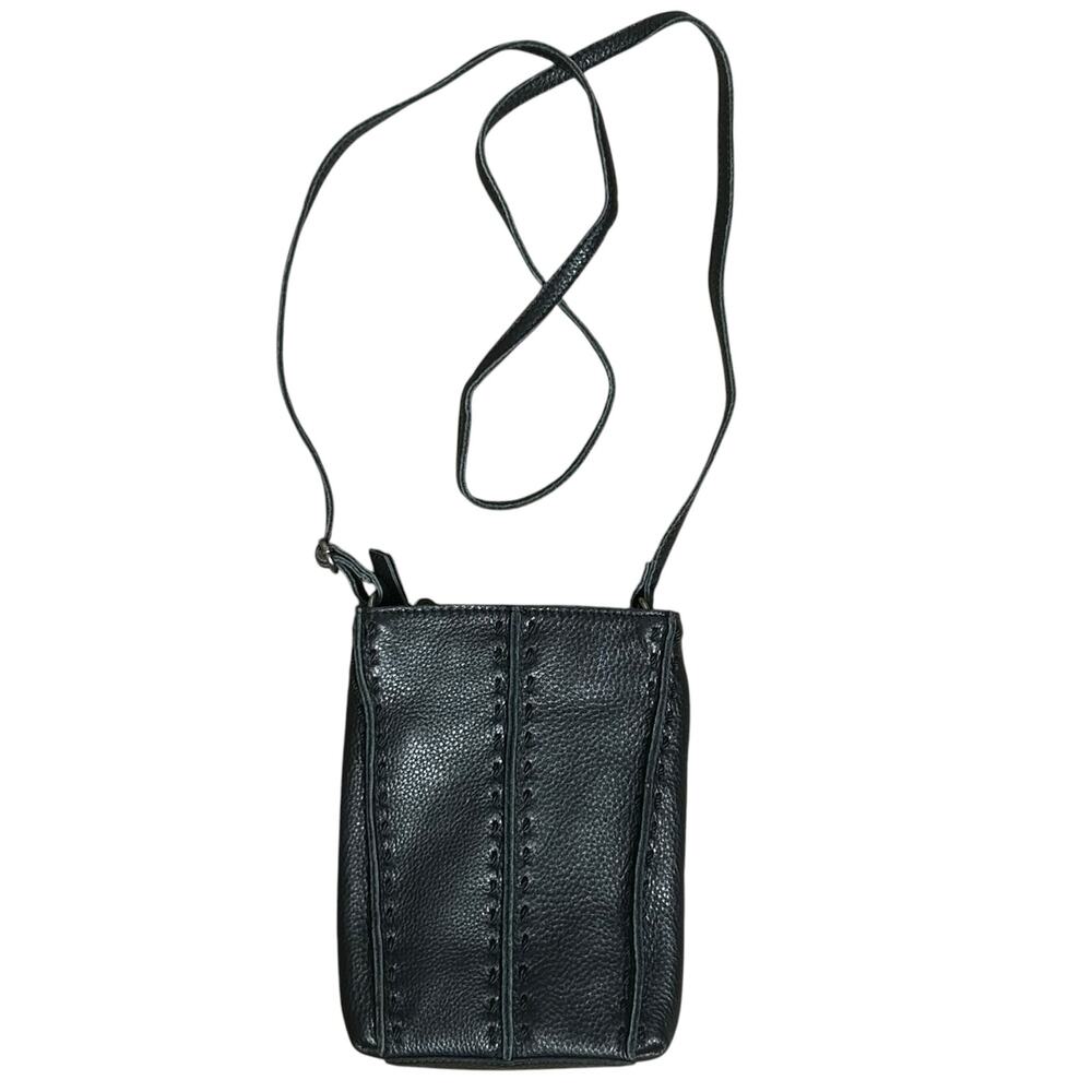 The Sak Black Leather Los Feliz Mini Crossbody Bag - Picture 2 of 7